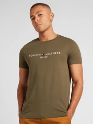 TOMMY HILFIGER T-Shirt marineblau/oliv/rot/weiß