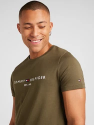 TOMMY HILFIGER T-Shirt marineblau/oliv/rot/weiß
