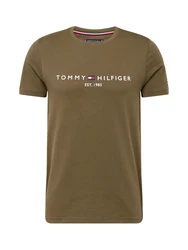 TOMMY HILFIGER T-Shirt marineblau/oliv/rot/weiß