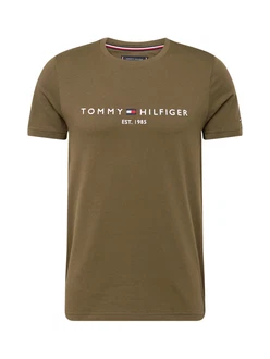TOMMY HILFIGER T-Shirt marineblau/oliv/rot/weiß