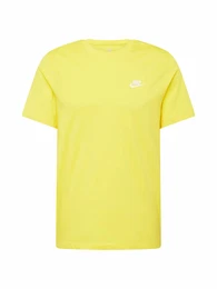 T-Shirt 'CLUB' gelb / wei
