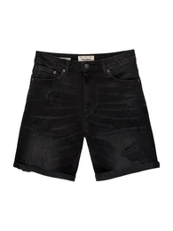 Shorts black denim