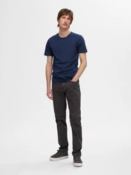 SELECTED HOMME T-Shirt SLHRoland navy/schwarz/wei