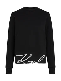 Sweater majica crna / bijela