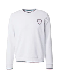 Sweatshirt 'Samu' jade / rot / offwhite