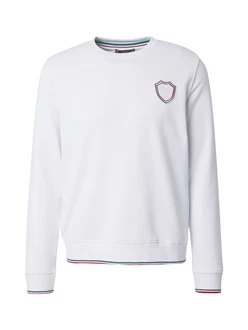 19V69 ITALIA Sweatshirt 'Samu' jade/rot/offwhite