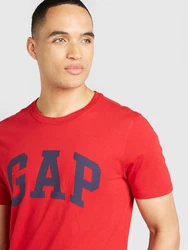 GAP T-Shirt 'EVERYDAY' taubenblau/rot