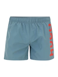 Badeshorts 'ABAS' hellblau / orangerot