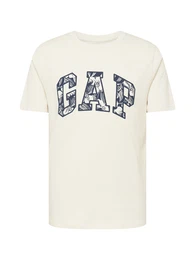 T-Shirt 'NOVELTY' creme / marine
