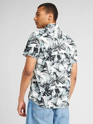 Jack & Jones Kurzarmhemd JORJOSHUA ARUBA hellblau/schwarz/weiß