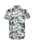 Jack & Jones Kurzarmhemd JORJOSHUA ARUBA hellblau/schwarz/weiß