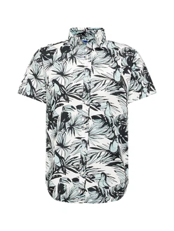Jack & Jones Kurzarmhemd JORJOSHUA ARUBA hellblau/schwarz/weiß Jack & Jones Kurzarmhemd JORJOSHUA ARUBA hellblau/schwarz/weiß