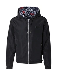 Jacke 'Jens' rot / schwarz / wei