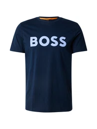 T-Shirt 'Thinking 1' dunkelblau / wei