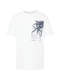 T-Shirt marine / wei
