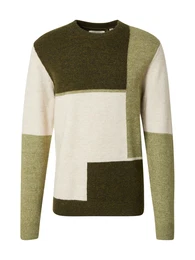 Pullover beige / khaki / dunkelgrn