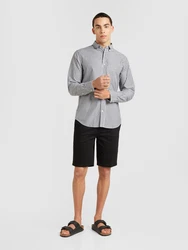 Gant Langarmhemd REG POPLIN STRIPE SHIRT opal/weiß