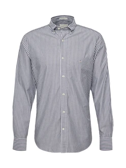 Gant Langarmhemd REG POPLIN STRIPE SHIRT opal/weiß