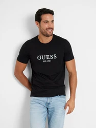 GUESS T-Shirt schwarz/weiß