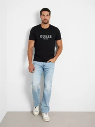 GUESS T-Shirt schwarz/weiß