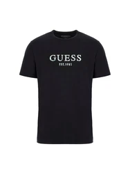 GUESS T-Shirt schwarz/weiß
