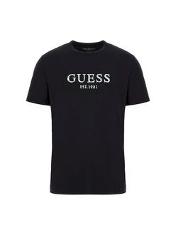 GUESS T-Shirt schwarz/weiß
