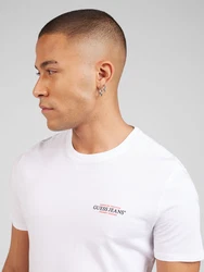 GUESS JEANS Shirt 'American Tradition' rot/schwarz/weiß