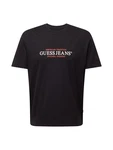 GUESS JEANS T-Shirt rot/schwarz/weiß