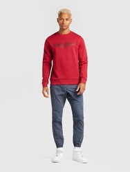 Hackett London Sweatshirt silbergrau/rot