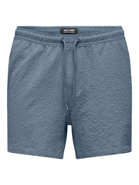 Badeshorts 'ONSTed' taubenblau