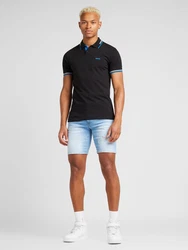 BOSS Poloshirt 'Paul' azur/schwarz/weiß