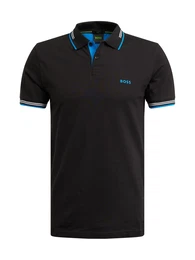 Poloshirt 'PAUL' azur / schwarz / wei