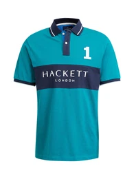 Poloshirt navy / petrol / wei