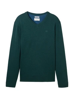 TOM TAILOR Pullover tanne