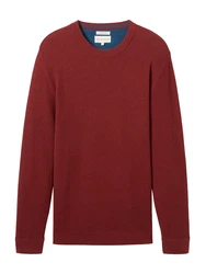 TOM TAILOR Strickpullover feuerrot