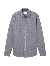 Hemd navy / wei