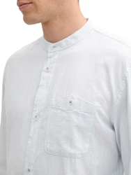 TOM TAILOR DENIM Hemd Langarm pastellblau