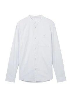 TOM TAILOR DENIM Hemd Langarm pastellblau