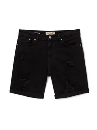 Shorts black denim