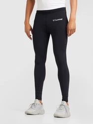 Hummel Leggings Hmlrun Tight hellgrau/schwarz