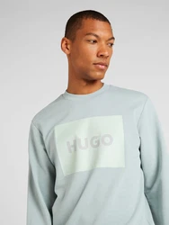 HUGO Sweatshirt 'Duragol' hellgrau/pastellgrn