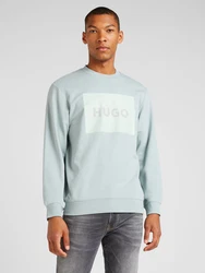 HUGO Sweatshirt 'Duragol' hellgrau/pastellgrn