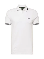 BOSS Poloshirt 'Paul' schwarz/weiß