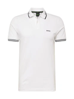 BOSS Poloshirt 'Paul' schwarz/weiß