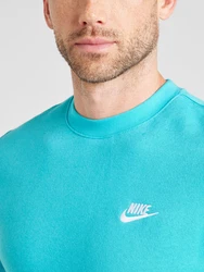 Nike Sportswear Sweatshirt 'Club Fleece' türkis/weiß