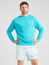 Nike Sportswear Sweatshirt 'Club Fleece' türkis/weiß