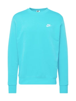 Nike Sportswear Sweatshirt 'Club Fleece' türkis/weiß