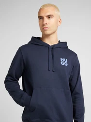 HUGO Sweatshirt Dimoni marine / hellblau / weiß