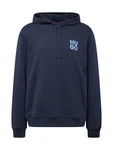 HUGO Sweatshirt Dimoni marine / hellblau / weiß