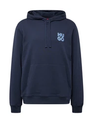 HUGO Sweatshirt Dimoni marine / hellblau / weiß